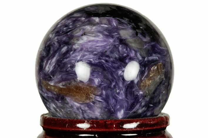 Polished Purple Charoite Sphere - Siberia #212306